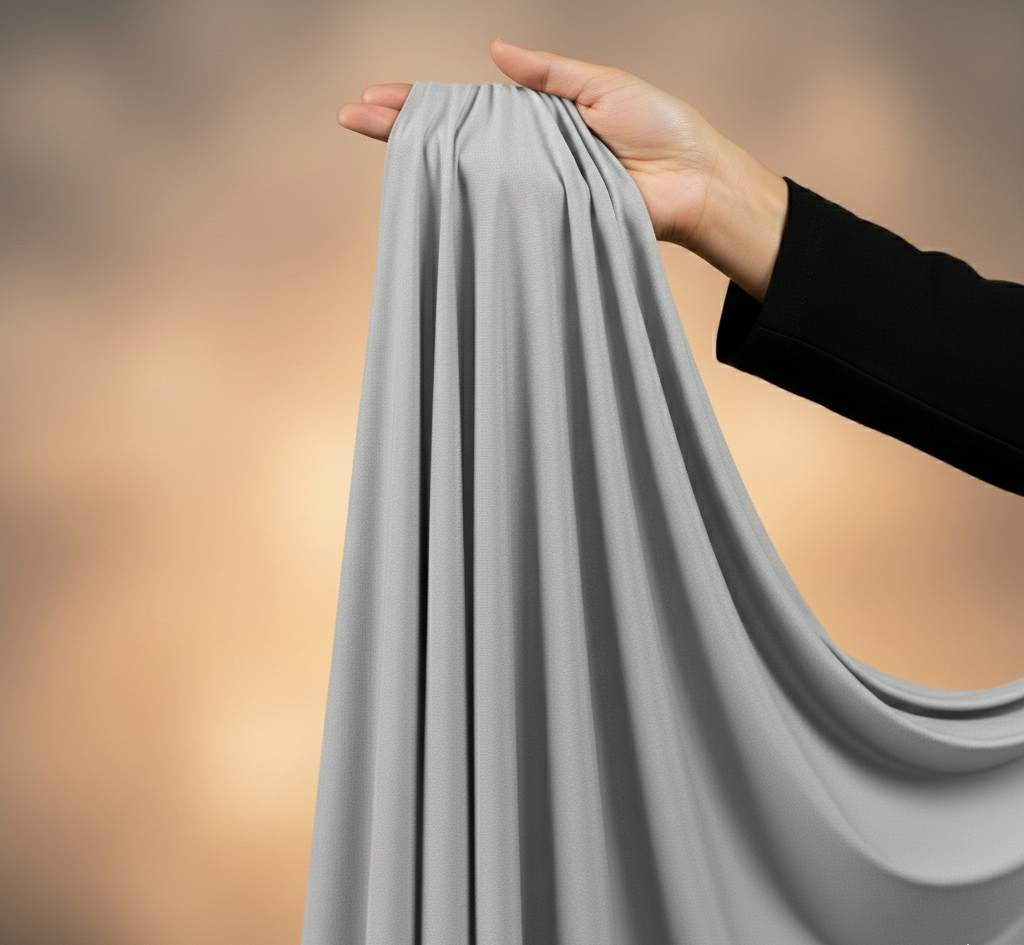 Silvery Whisper Premium Jersey Hijab