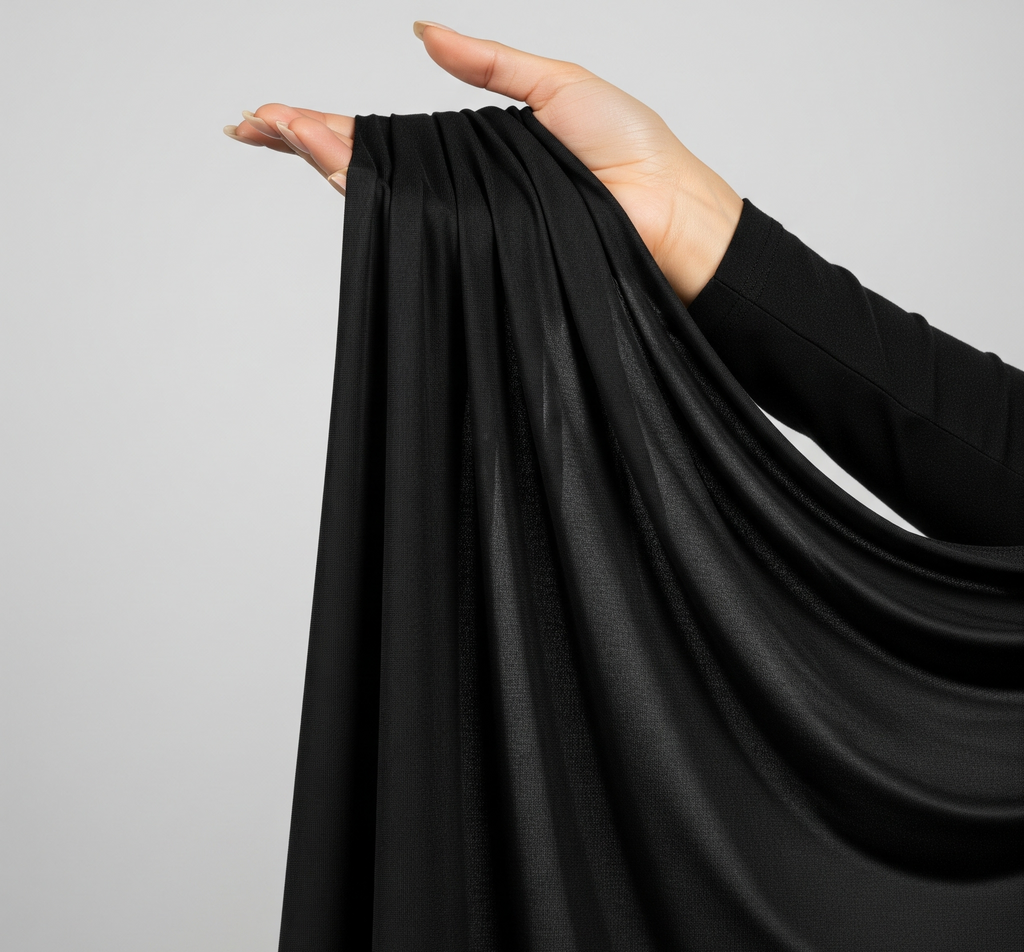 Midnight Noir Premium Jersey Hijab