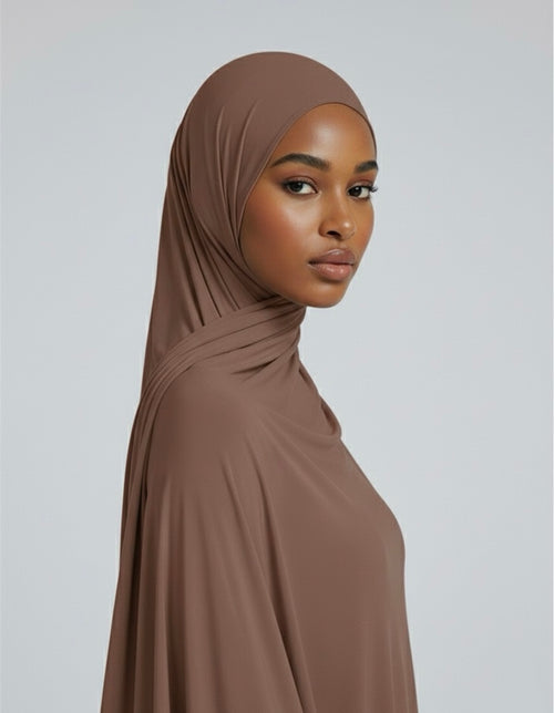 Beaver Mist Premium Jersey Hijab